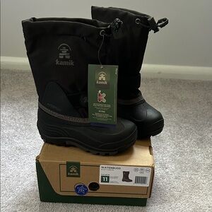 Kamik Kids Black Snow Boots